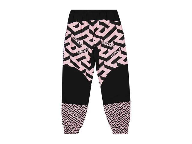 Versace Versace Greca Embroidered Paneled Track Pants Black - view 2