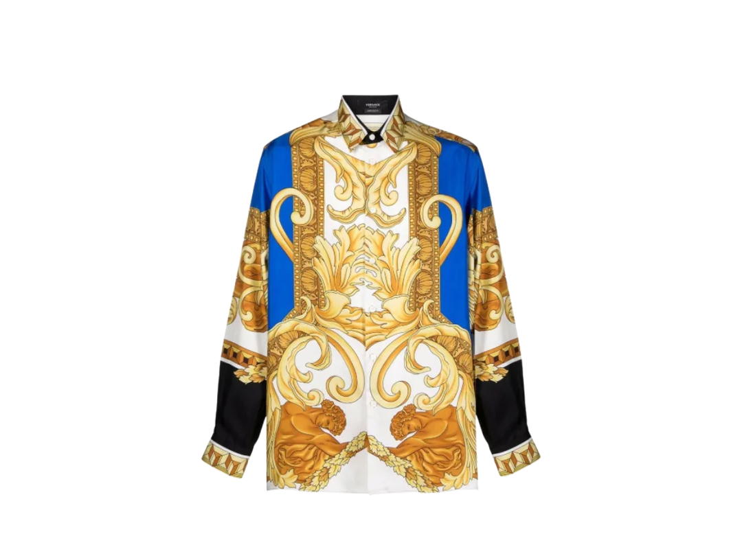 Versace Versace Silk Shirt Blue