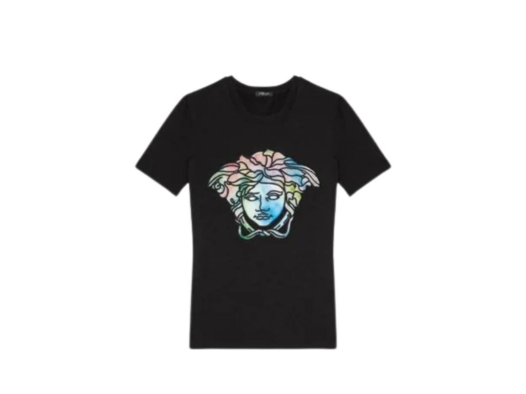 Versace Versace Medusa Head Studded T-Shirt Black