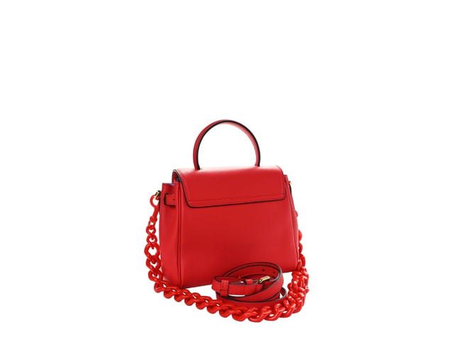 Versace Versace Grained Calfskin Small La Medusa Top Handle Bag Red - view 2