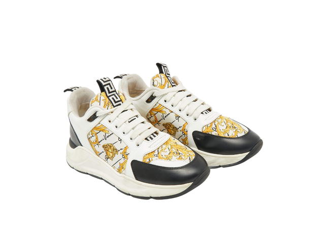 Versace Versace Baroque Printed Logo Low Top Sneakers Multicolor - view 2