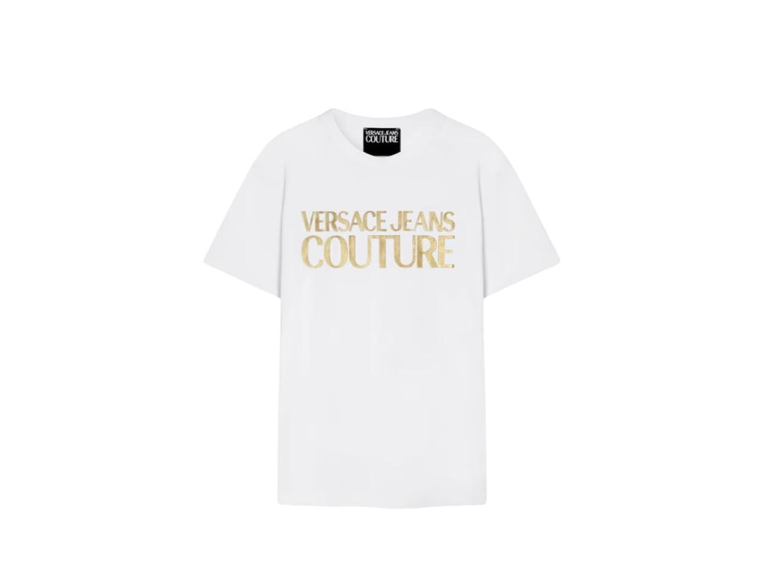 Versace Versace Logo Slim-Fit T-Shirt White