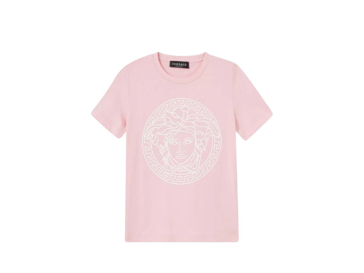 Versace Versace Medusa T-shirt in Organic Cotton Light Pink