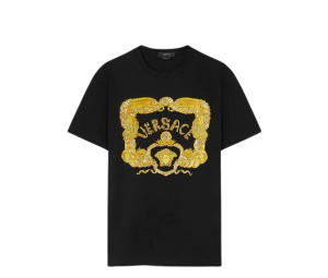 Buy Versace Seashell Baroque Logo Graphic Tee Black at Sasom – Authentic and Ready to Ship