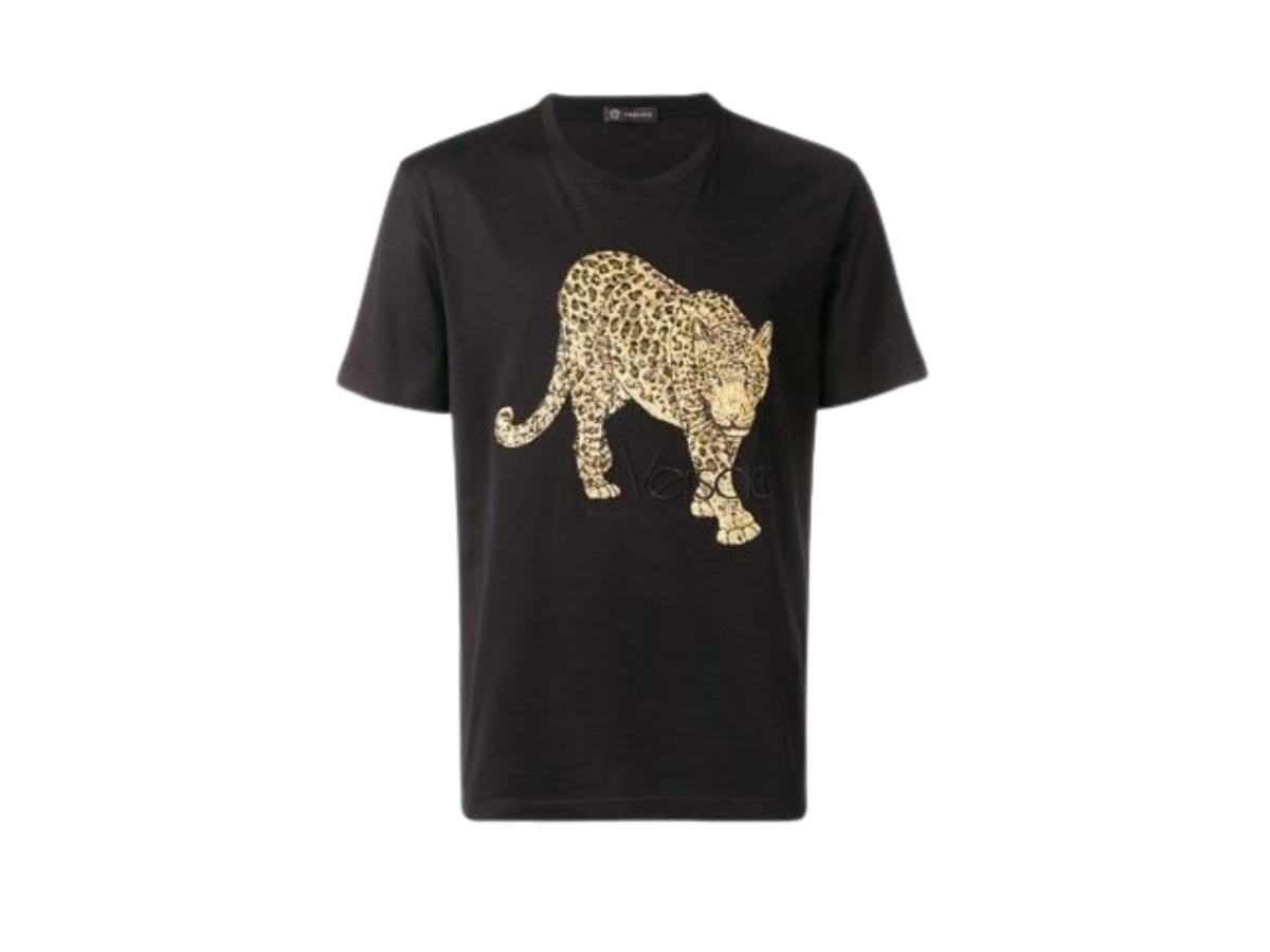 Versace Versace Tiger T-shirt Black