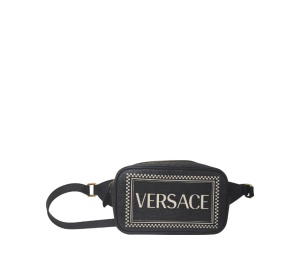 Buy Versace Logo Print Leather Belt Bag Black at Sasom – Authentic and Ready to Ship