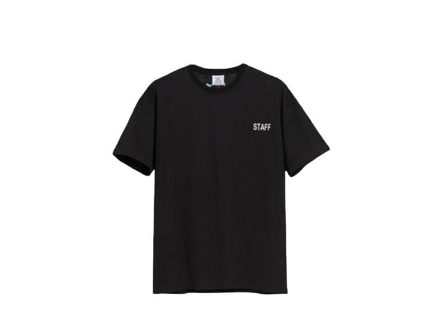Vetements Vetements Reflective Staff Logo T-Shirt Black - view 1