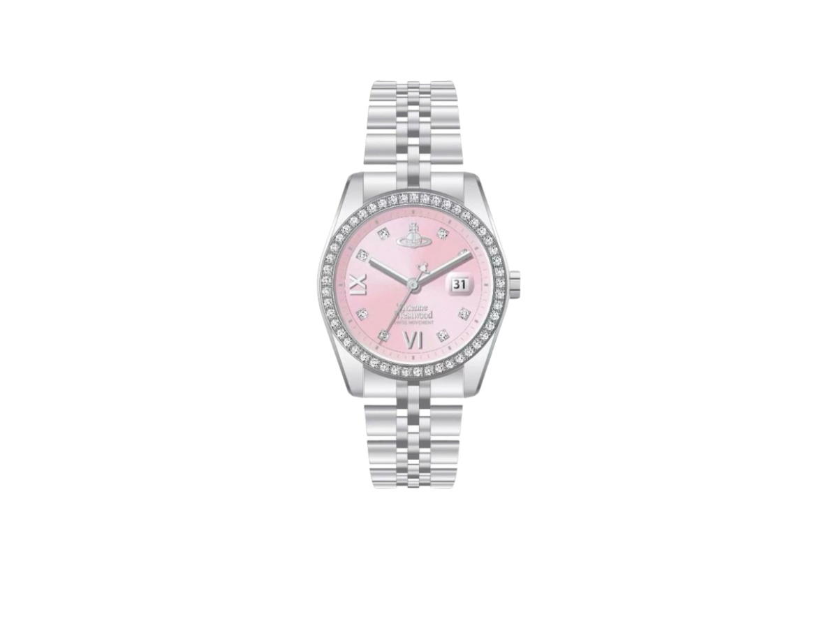 Vivienne Westwood Vivienne Westwood Camberwell Watch 28 MM In Stainless Steel Pink-Silver