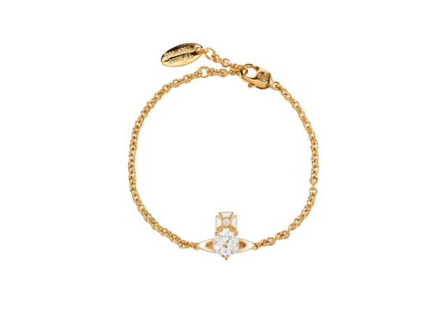Vivienne Westwood Vivienne Westwood Millie Logo Bracelet Gold - view 1