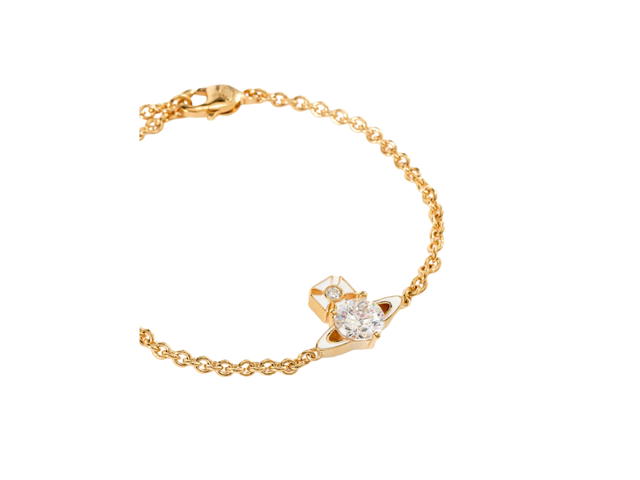 Vivienne Westwood Vivienne Westwood Millie Logo Bracelet Gold - view 2