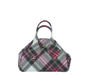 Buy Vivienne Westwood Orb Cho Check Handbag White Pink at Sasom – Authentic and Ready to Ship