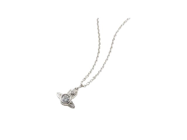 Vivienne Westwood Vivienne Westwood London Orb Small Saturn Necklace Silver - view 3