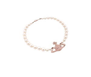 Buy Vivienne Westwood Necklace Pearl Gold Pink at Sasom – Authentic and Ready to Ship