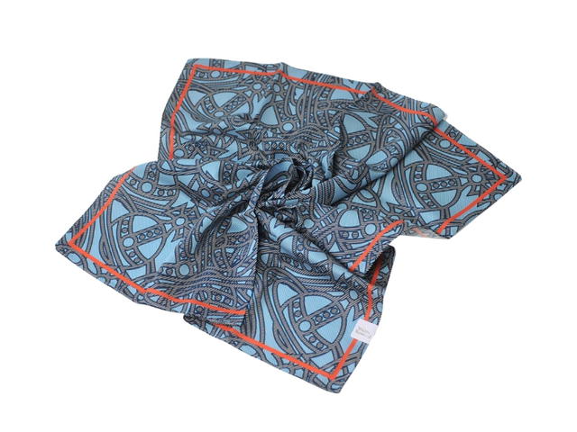 Vivienne Westwood Vivienne Westwood Handkerchief Planet Logo Totem Twill Scarf Multicolor - view 2