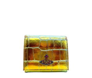 Buy Vivienne Westwood Iridescent Wallet Gold at Sasom – Authentic and Ready to Ship