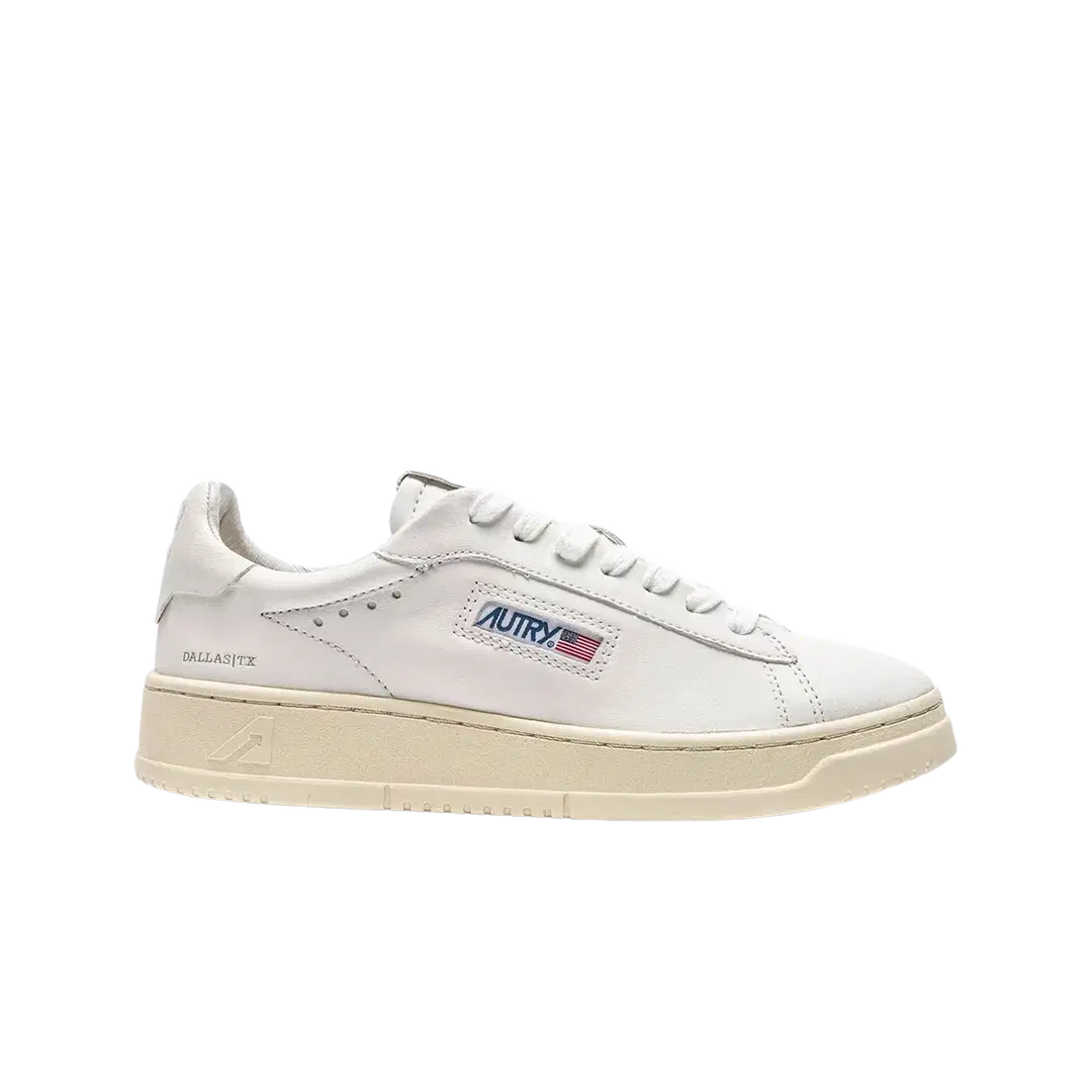 Autry (W) Autry Dallas Low Goatskin Sneakers White