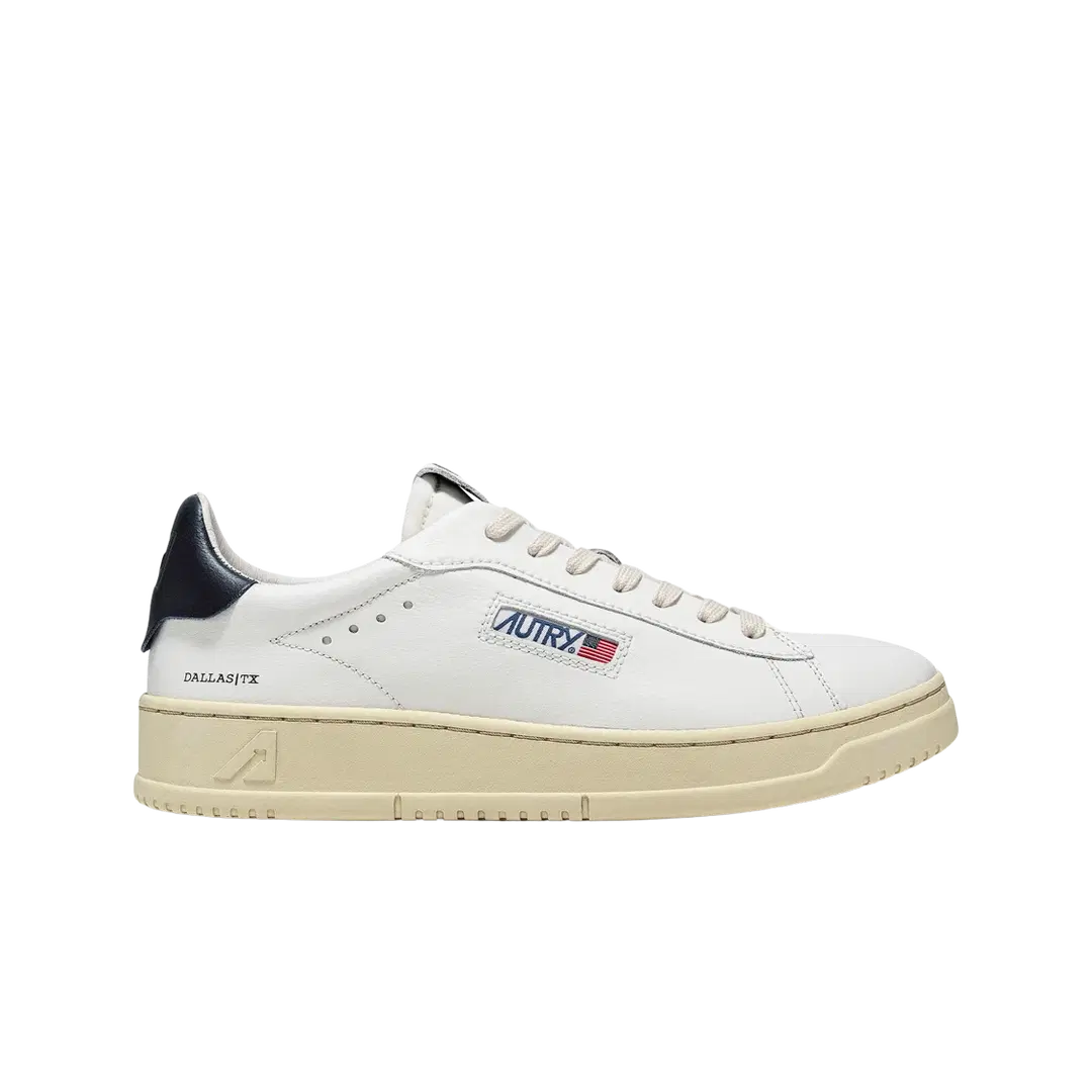 Autry (W) Autry Dallas Low Leather Sneakers White Blue