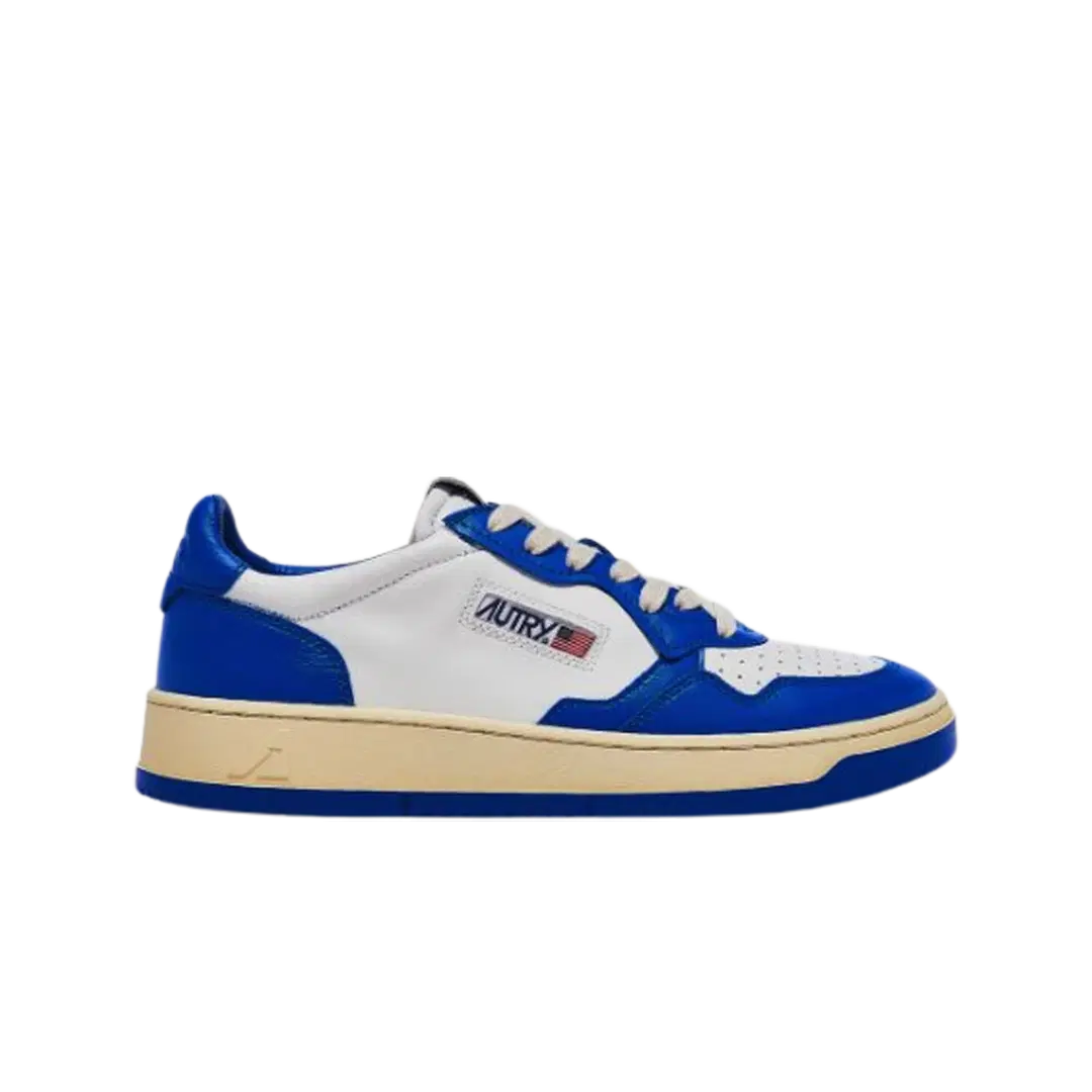 Autry (W) Autry Medalist Low Leather Sneakers Azure White