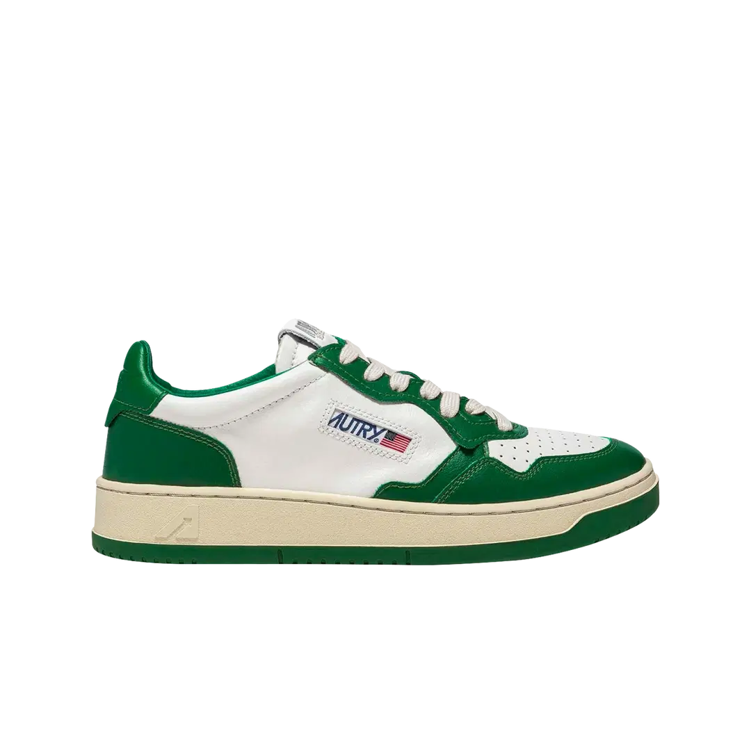 Autry (W) Autry Medalist Low Leather Sneakers Green White