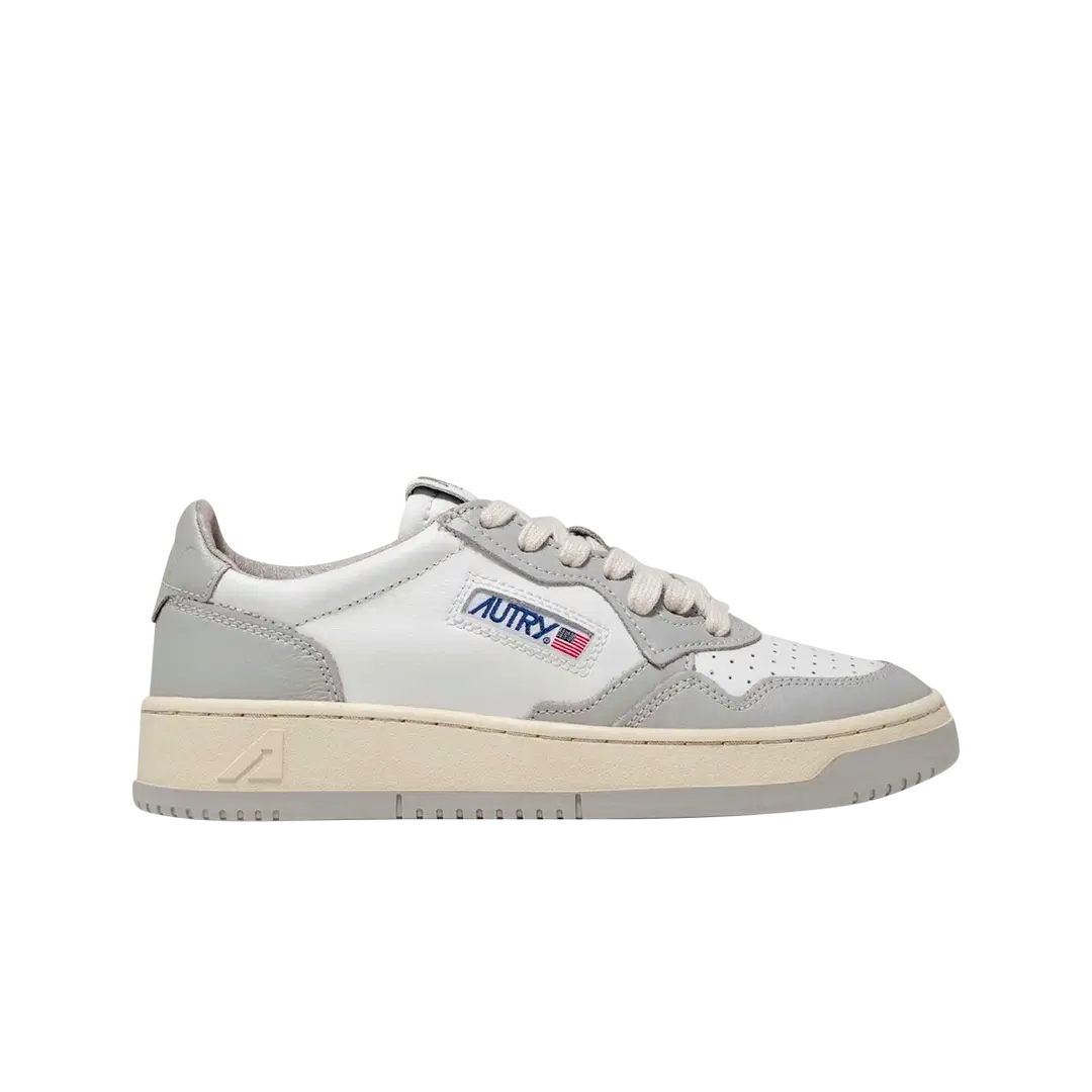 Autry (W) Autry Medalist Low Leather Sneakers Grey White