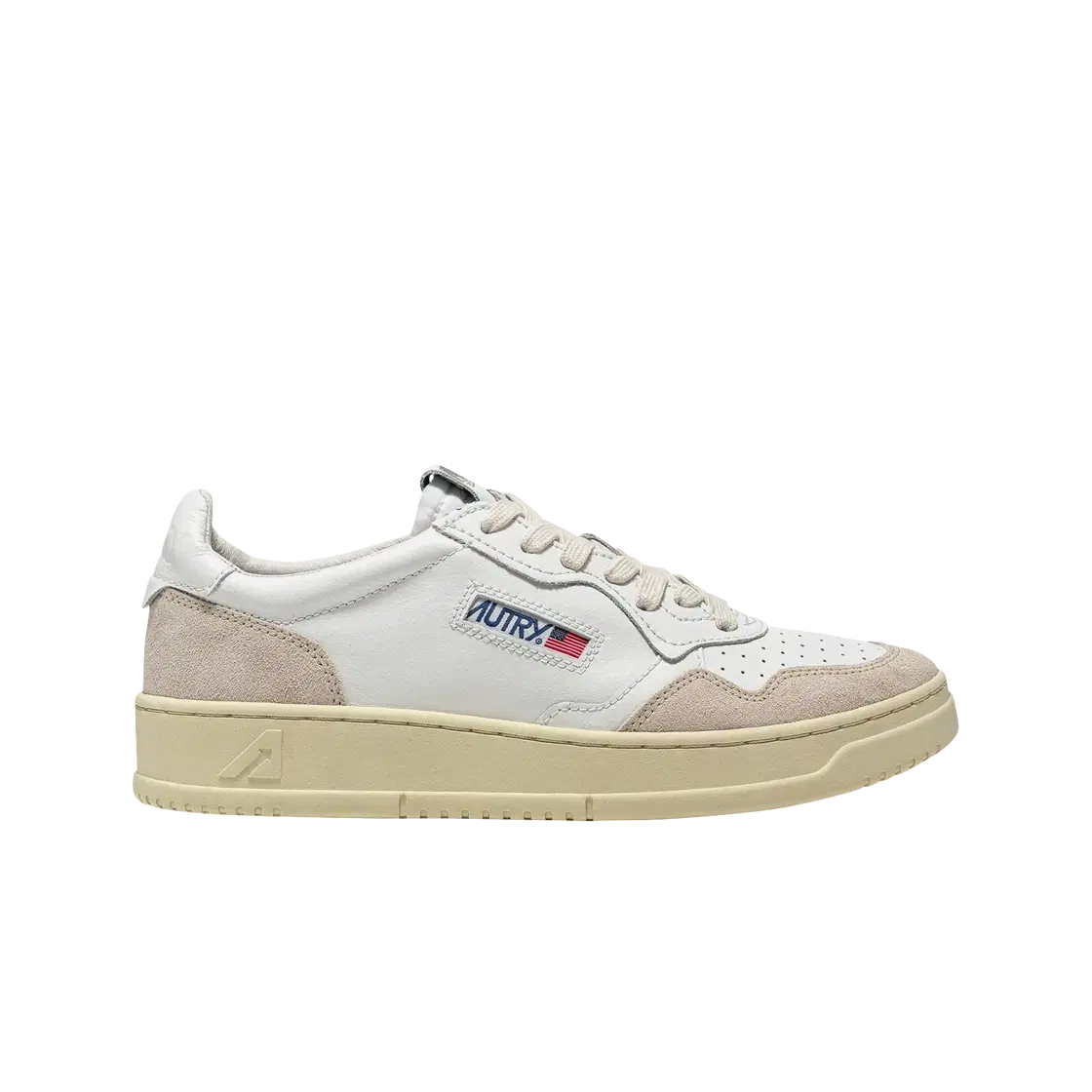 Autry (W) Autry Medalist Low Leather Suede Sneakers White