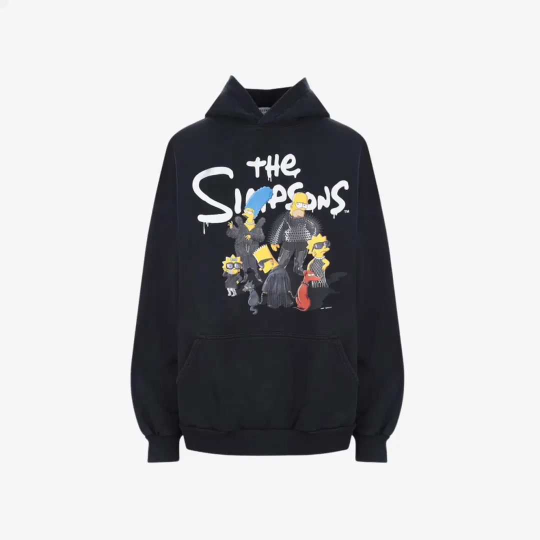 Balenciaga (W) Balenciaga The Simpsons & 20th Television Wide Fit Hoodie Black
