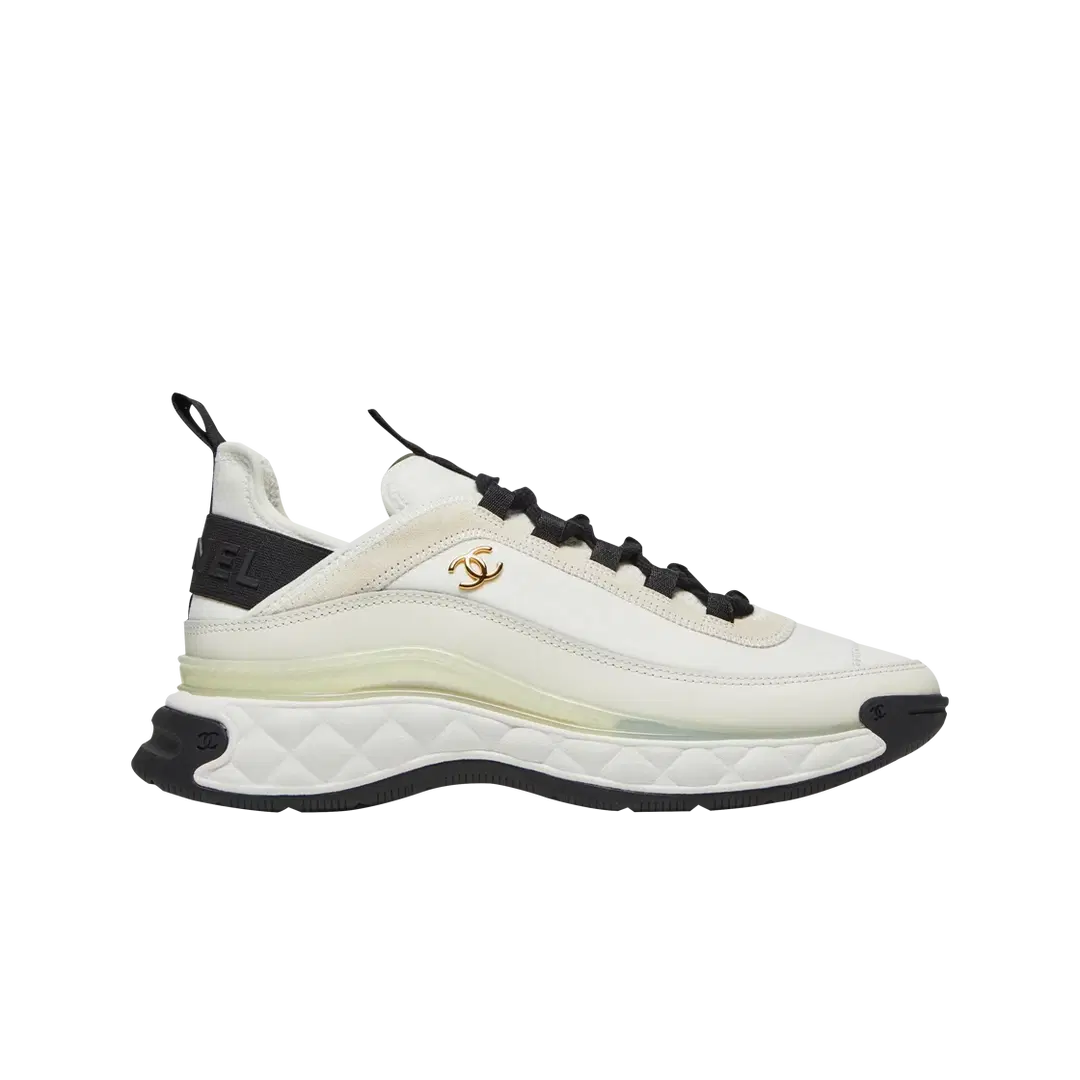 Chanel (W) Chanel Mixed Fibers Sneakers Velvet Calfskin & Gold Ivory