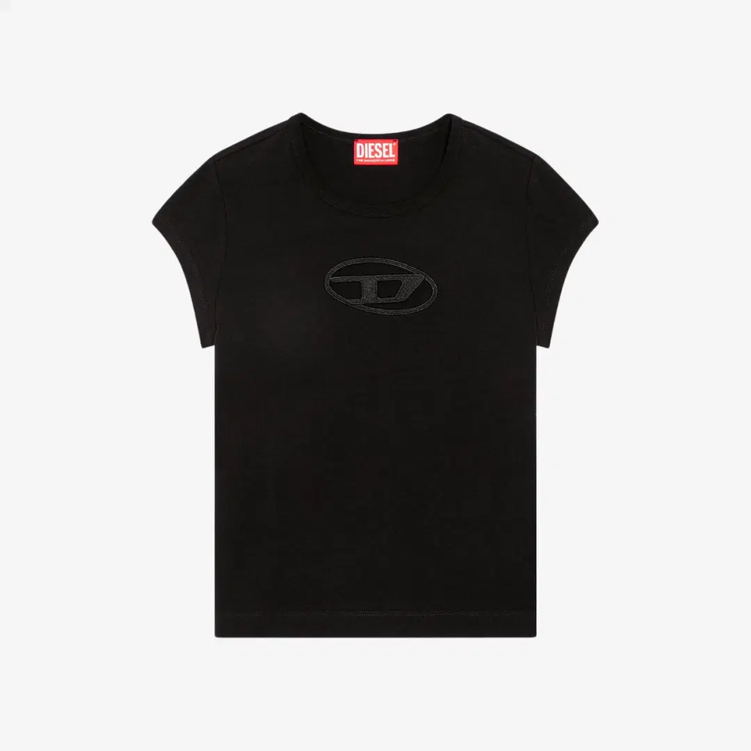 Diesel (W) Diesel T-Angie Peekaboo Logo T-Shirt Black