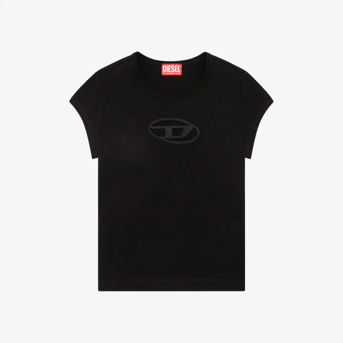 Diesel (W) Diesel T-Angie Peekaboo Logo T-Shirt Black