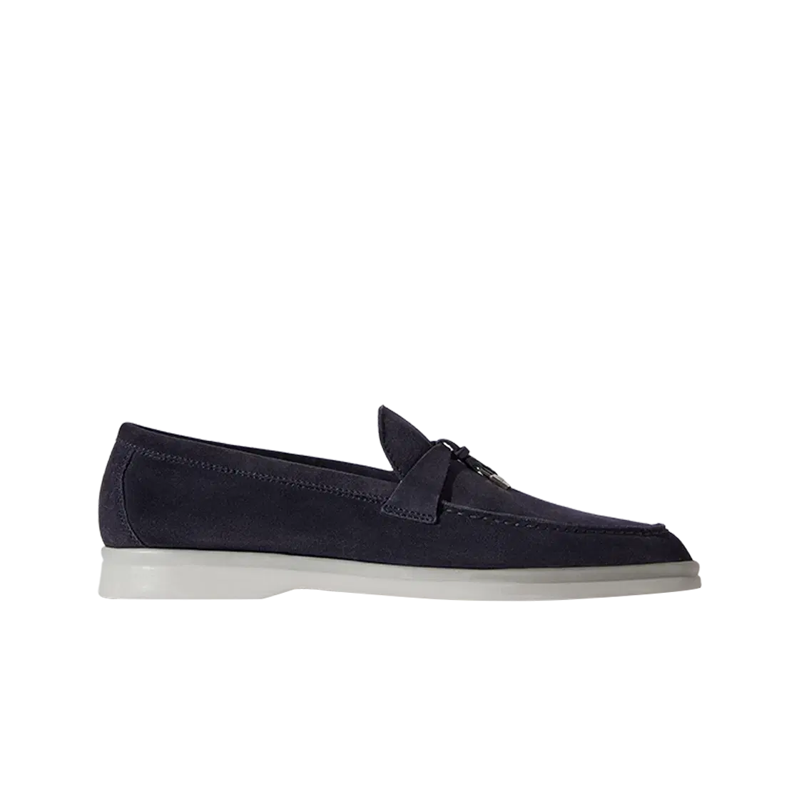 Loro Piana (W) Loro Piana Summer Charms Walk Suede Calfskin Argo Blue Melange