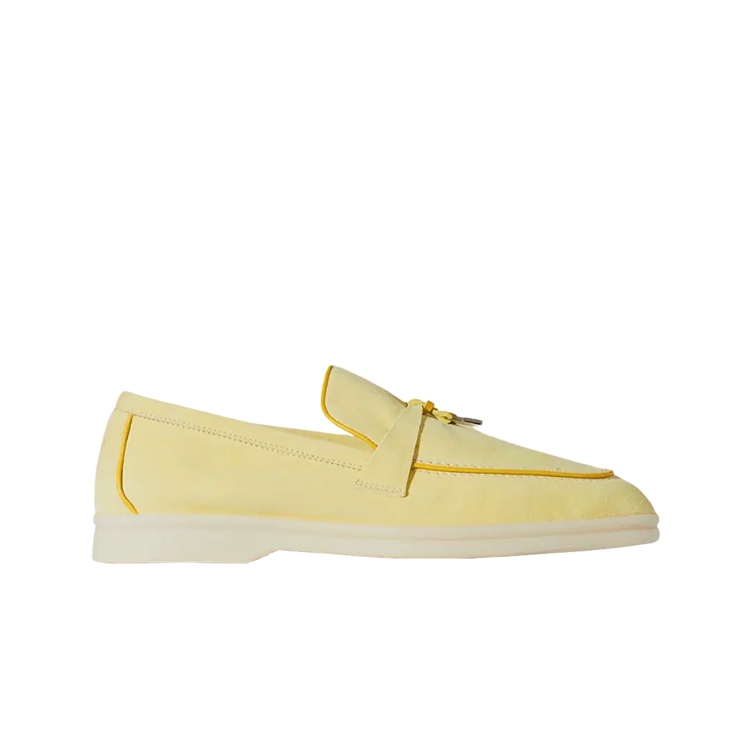 Loro Piana (W) Loro Piana Summer Charms Walk Suede Calfskin Buttercup