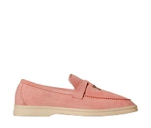 Buy (W) Loro Piana Summer Charms Walk Suede Calfskin Pink Water at Sasom – Authentic and Ready to Ship