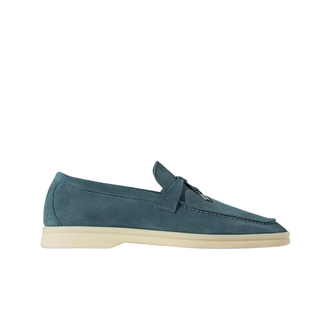 Loro Piana (W) Loro Piana Summer Charms Walk Suede Calfskin Starry Sapphire