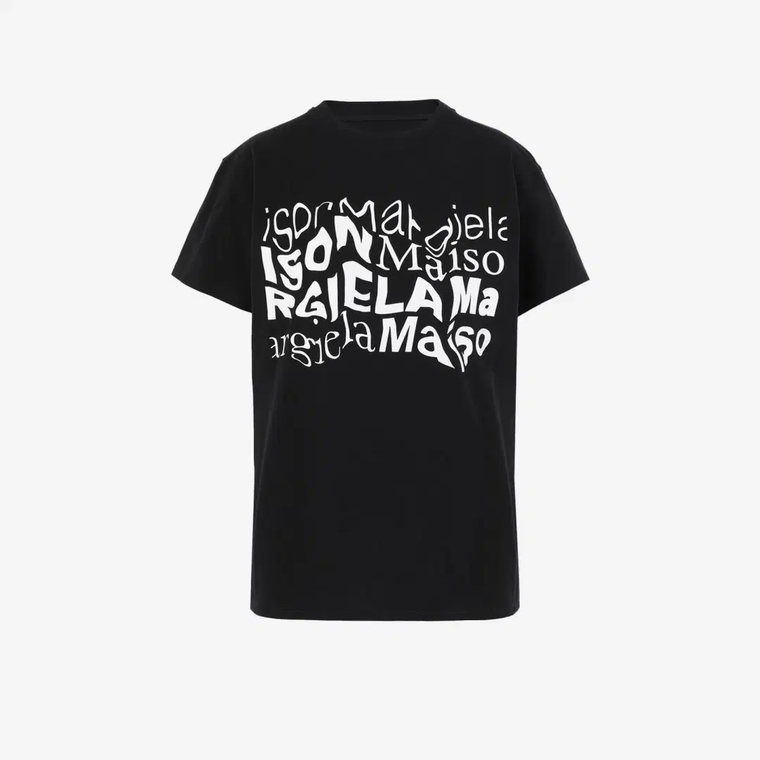 Maison Margiela (W) Maison Margiela Distorted Logo T-Shirt Black