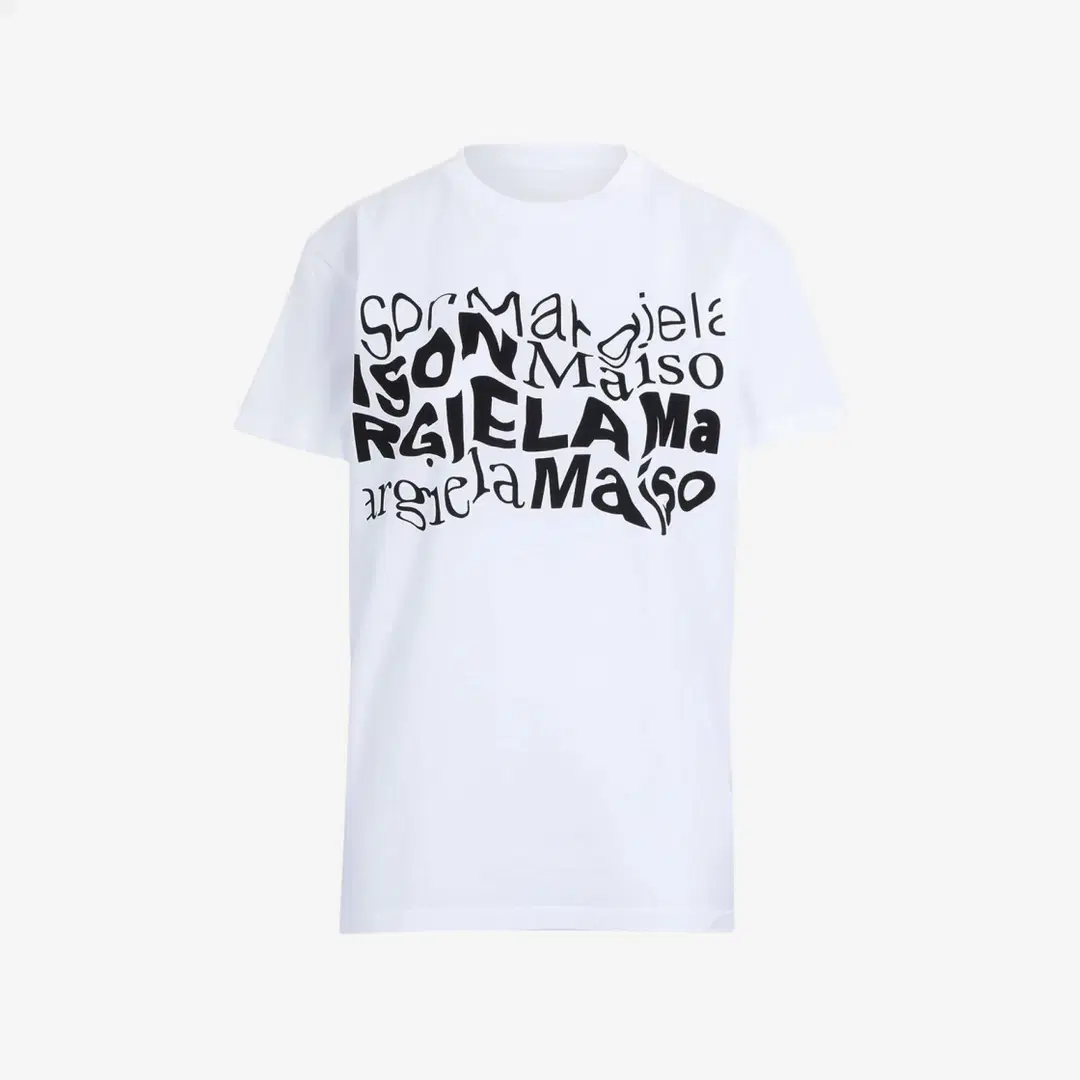 Maison Margiela (W) Maison Margiela Distorted Logo T-Shirt White