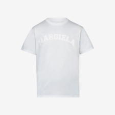 Buy (W) Maison Margiela Logo Cotton Jersey T-Shirt Winter White at Sasom – Authentic and Ready to Ship