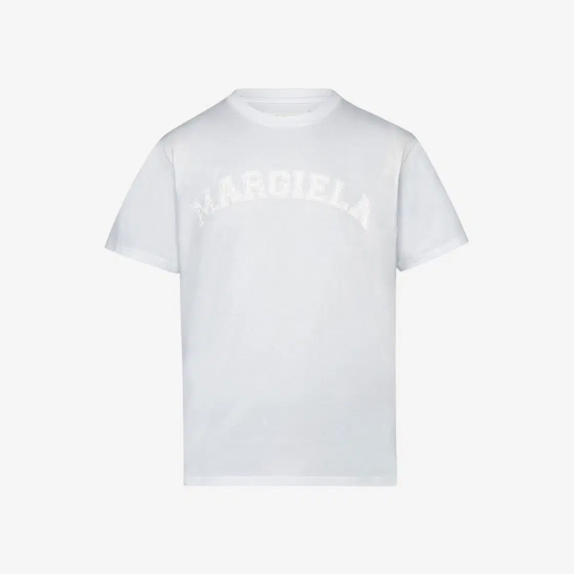 Maison Margiela (W) Maison Margiela Logo Cotton Jersey T-Shirt Winter White