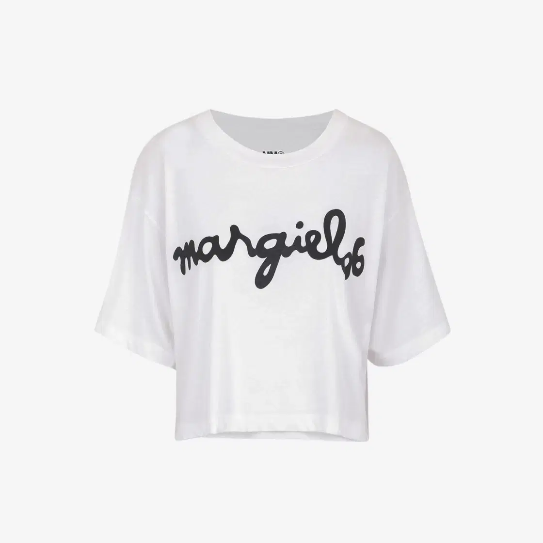 Maison Margiela (W) Maison Margiela Logo Cropped T-Shirt White