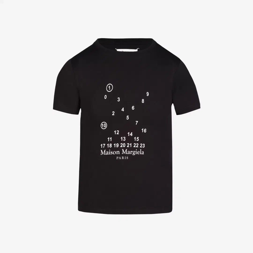 Maison Margiela (W) Maison Margiela Numeric Logo T-Shirt Black