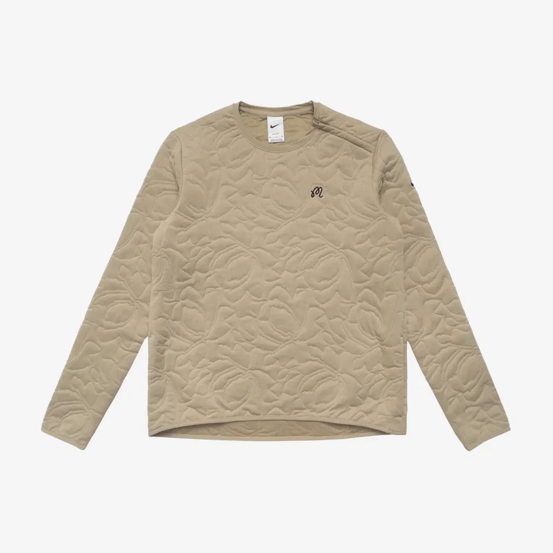 Malbon Golf (W) Malbon Golf x Nike Dri-Fit Midlayer Long Sleeve Limestone Light Orewood Brown Black