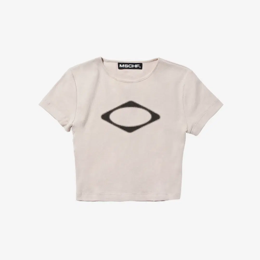 Mischief (W) Mischief Rhombus Blur T-Shirt Mini Light Beige
