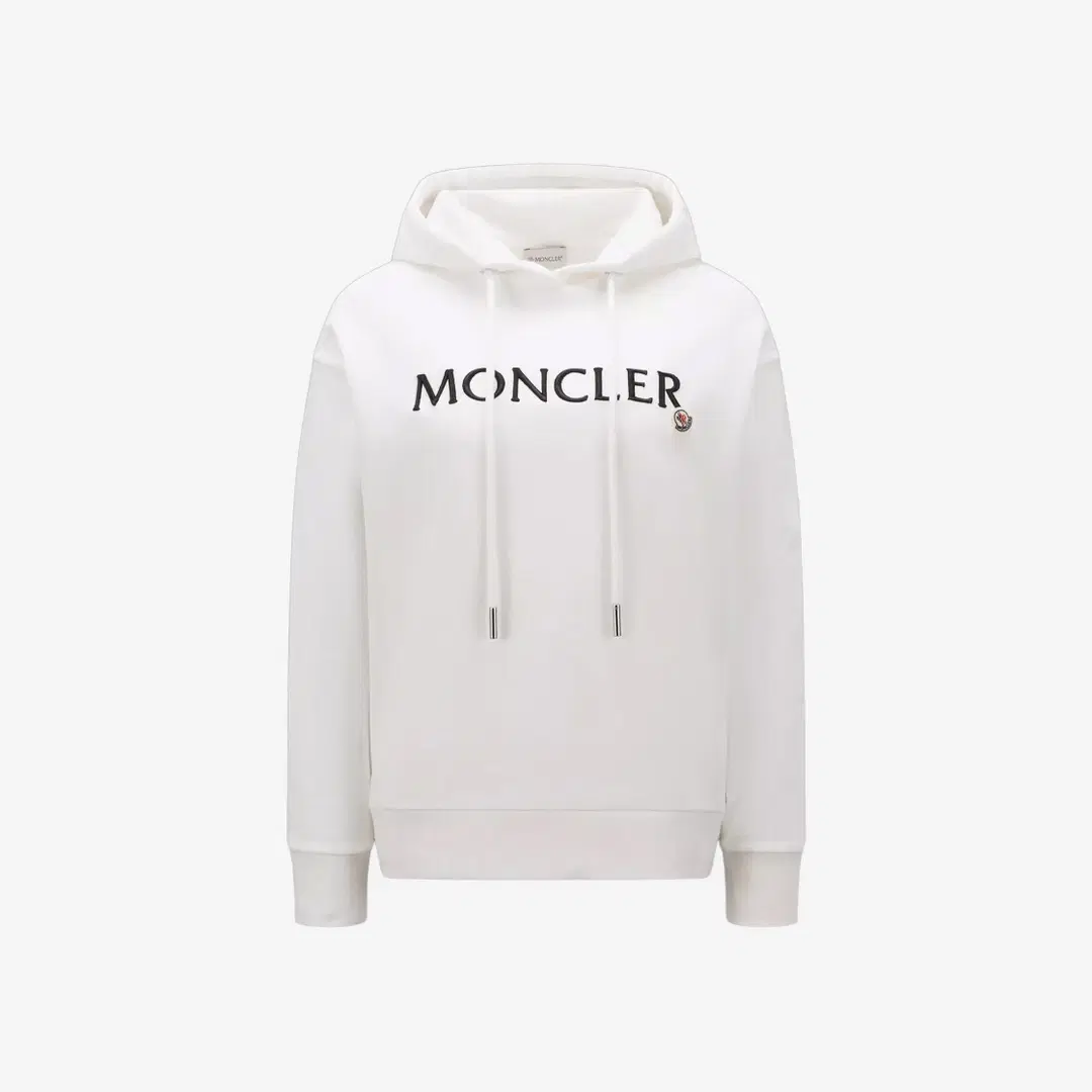Moncler (W) Moncler Logo Hoodie Off White - 23SS