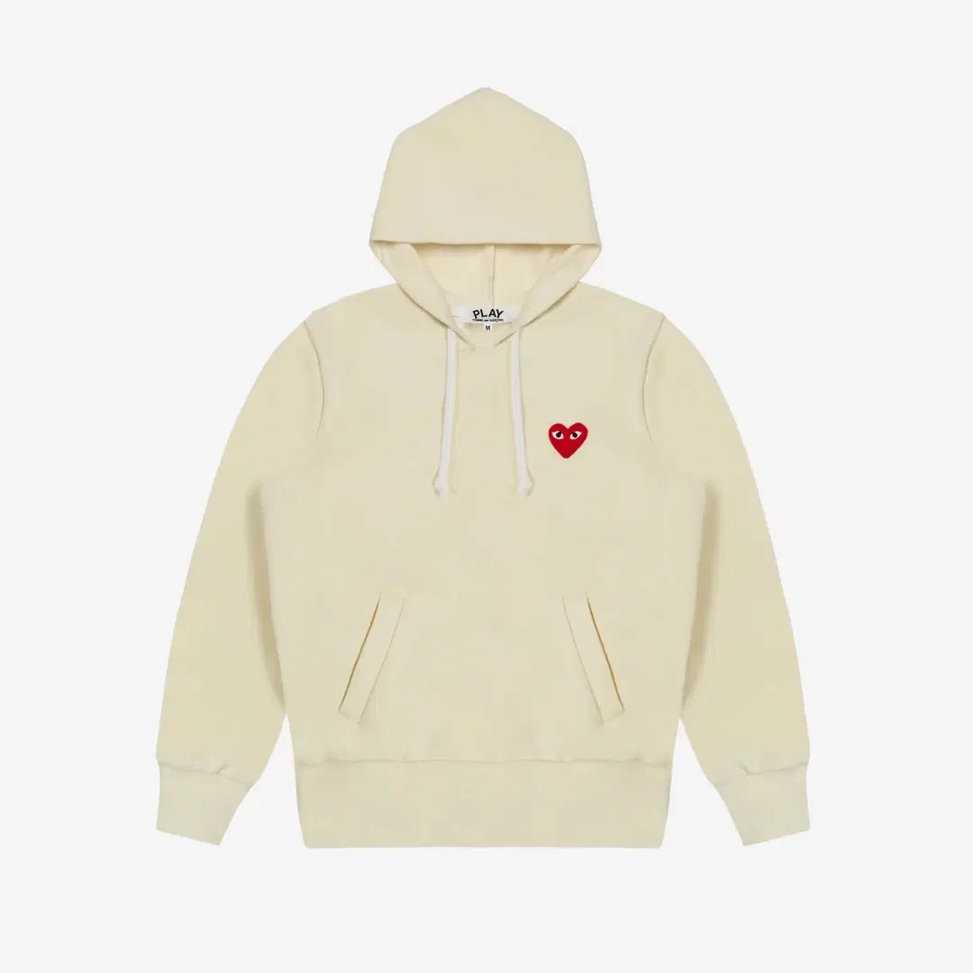Comme des Garcons (W) Play Comme des Garcons Hooded Sweatshirt Ivory