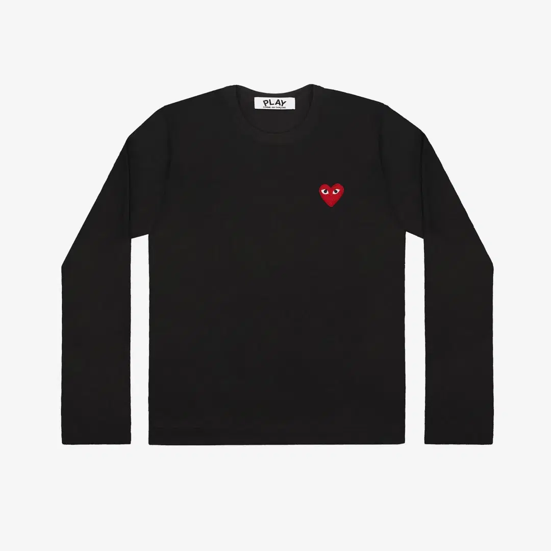 Comme des Garcons (W) Play Comme des Garcons LS T-Shirt Black