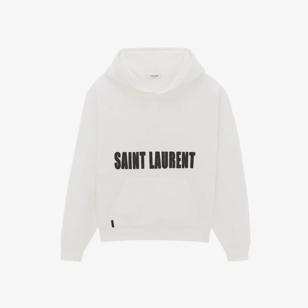 Saint Laurent (W) Saint Laurent Agafay Hoodie Naturel Et Noir
