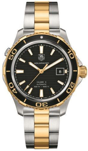 Tag Heuer Tag Heuer Aquaracer 500M Calibre 5 41 Stainless Steel / Yellow Gold / Black / Bracelet