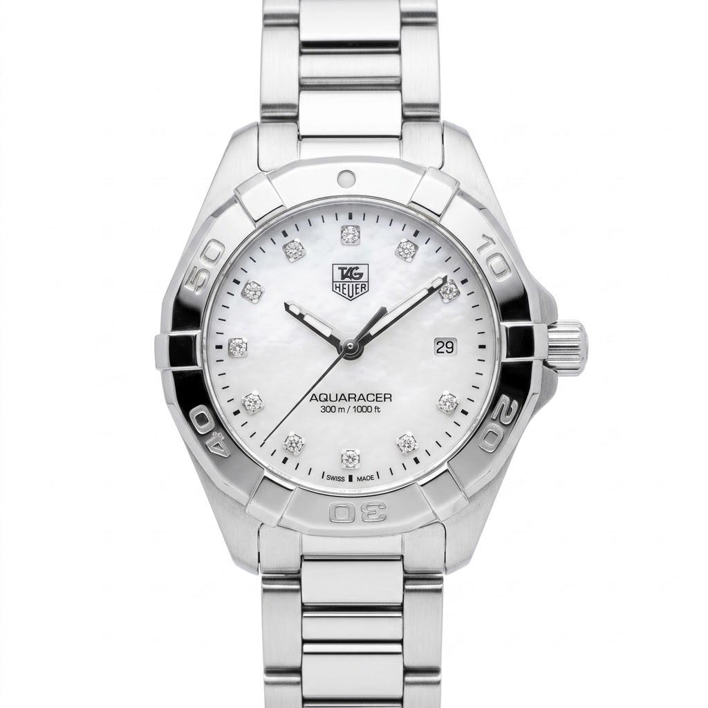 Tag Heuer Tag Heuer Aquaracer Mother of Pearl & Stainless Steel WAY1413
