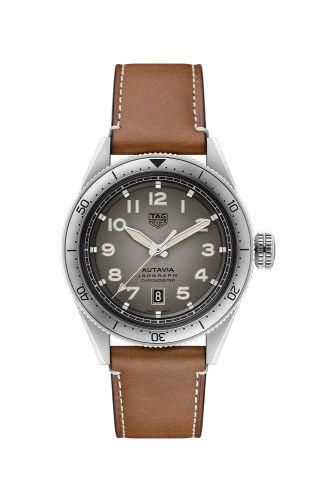Tag Heuer Tag Heuer Autavia Isograph Calibre 5 Stainless Steel / Grey / Leather