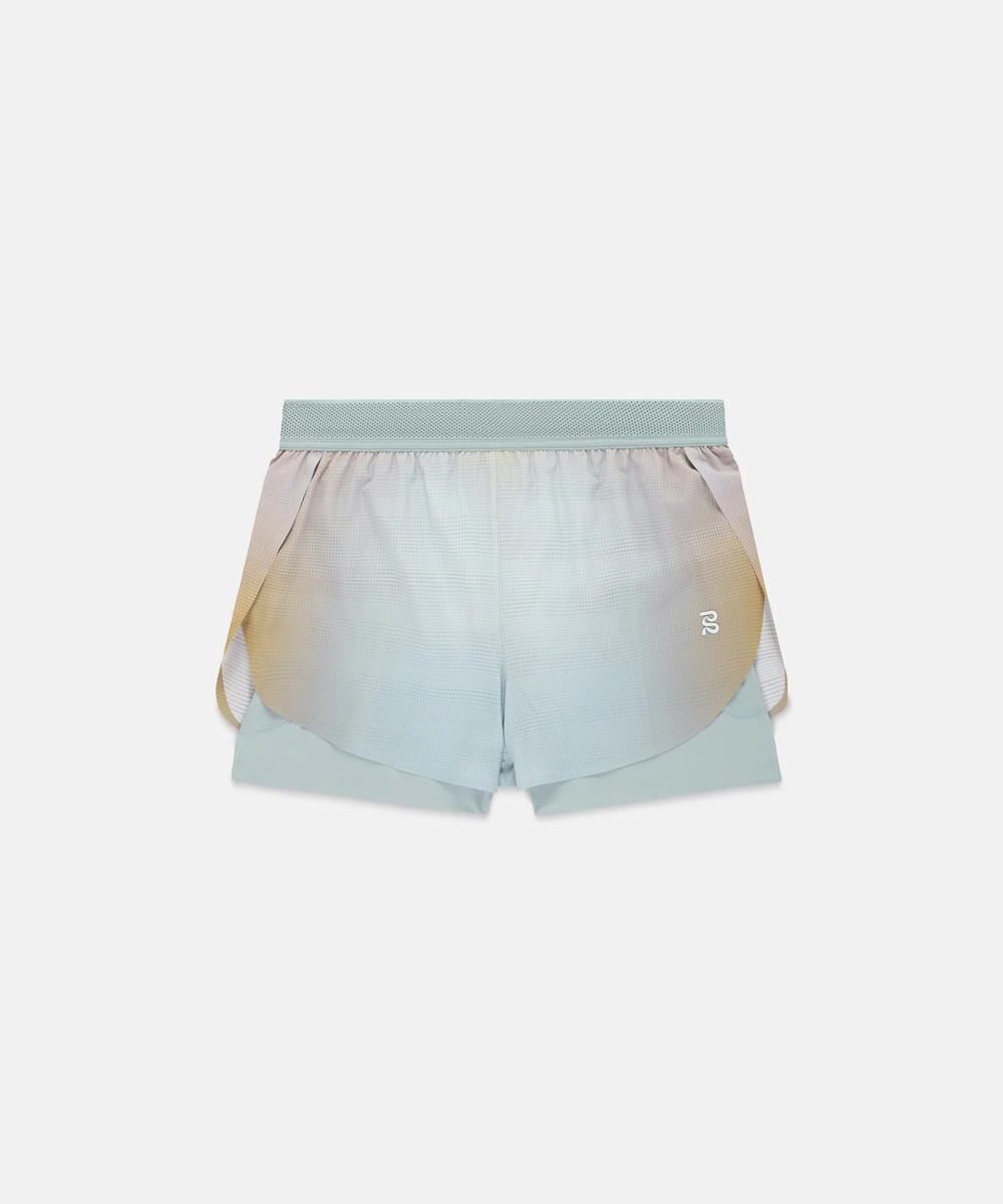 Bandit Running Bandit Running CoolGrid 2-in-1 Run Shorts Lagoon Multi (W)