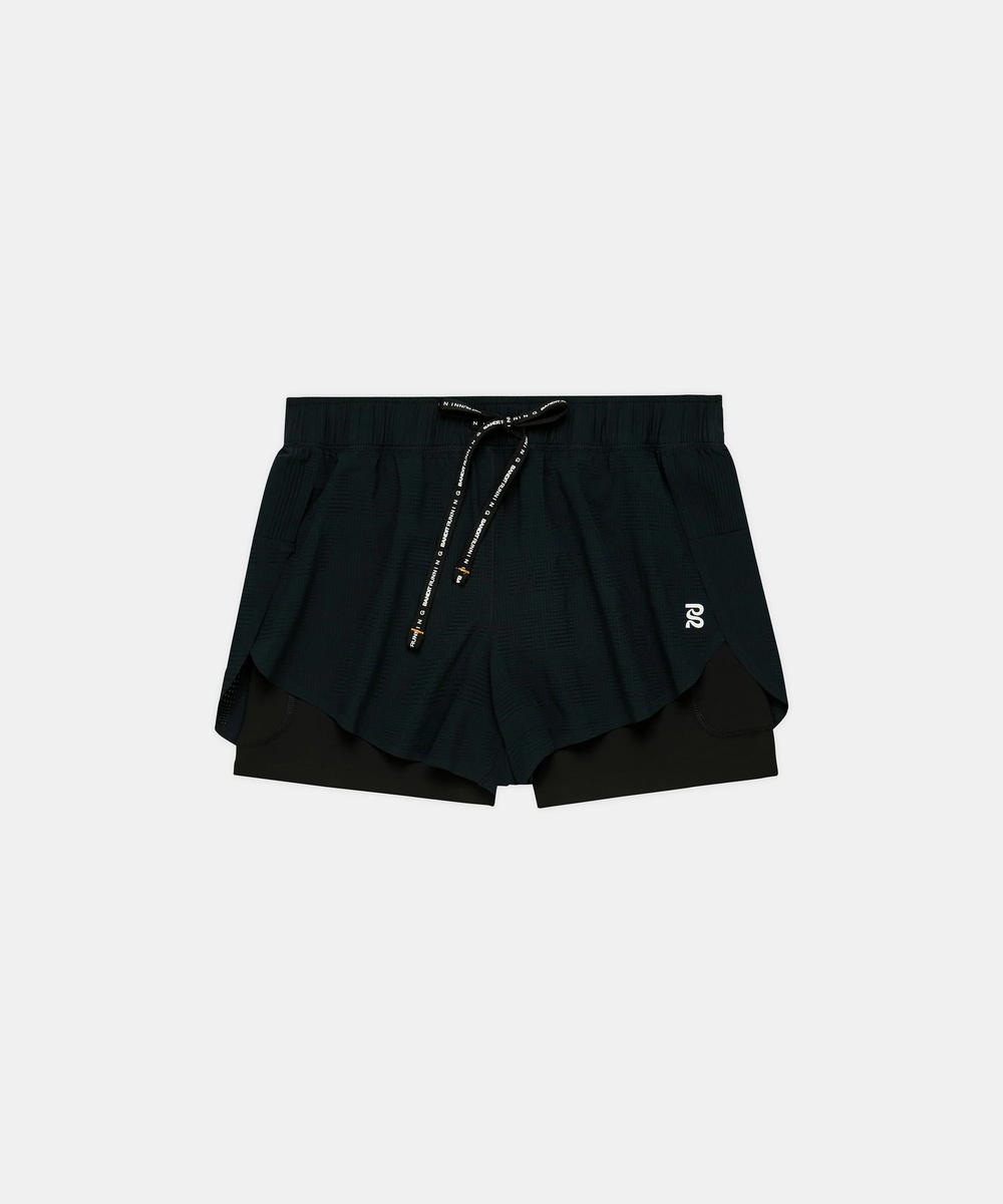 Bandit Running Bandit Running CoolGrid 2-in-1 Run Shorts Black (W)